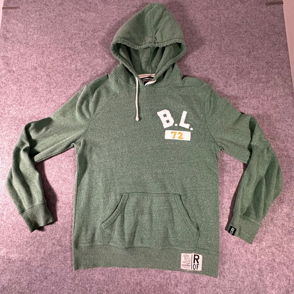 Roots of Fight Bruce Lee Hoodie Large Green Mens Pullover Martial Arts Culture